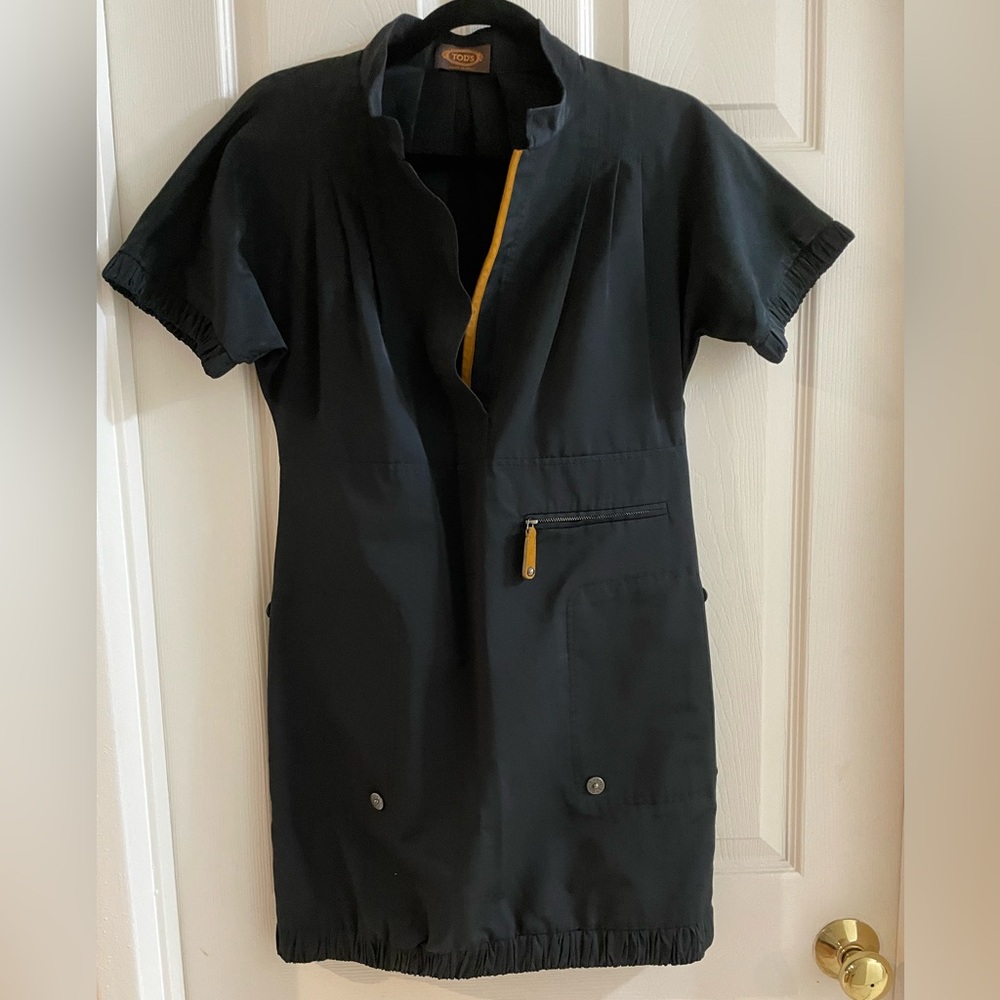TOD’S ready to wear short sleeve mini utility dresss